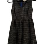 Moulinette Soeurs Anthropologie Black Silver Sleeveless Tweed Dress in Sz 4 P Photo 1
