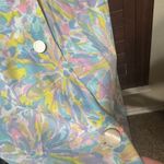 Vintage Basila Robe house dress coat pastel floral button front frolic lounge M Size M Photo 6