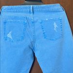 Neon Light Blue Ankle Jeans Size 30 Photo 4