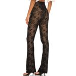 Majorelle Lars Pant Black Floral Lace Velvet Flare Small Photo 2