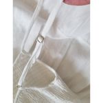 HYFVE  White Smock Tiered Spaghetti Strap Sundress Dress 100% Cotton Size M Photo 5