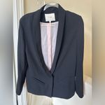 Maje Black Blazer with Shawl Collar Photo 2