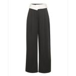 Noli The  Shop Women's Dress Pants Foldover Trousers Black Elegant Size 4 Photo 2