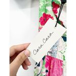 Cara Cara Wethersfield Belted Cotton Poplin Floral Print Tiered Maxi Dress 0 Green Photo 4