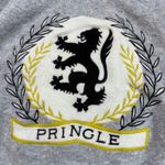 Pringle of Scotland x H&M Gray Lion Crest Mock Neck Puff Sleeve Sweater XL Photo 1