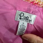 Lilly Pulitzer Women's Pink 3/4 Sleeves Tweed Three Button Blazer Jacket Photo 2