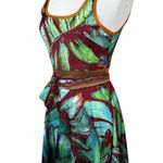 Cecilia Prado Dress Womens Small Tropical Waist Tie Mini Sleeveless Summer Photo 1