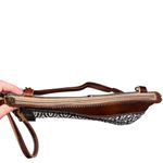 NEW Myra Bag Mix N Match Canvas & Leather Small Crossbody Clutch Purse Bag White Photo 4