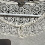 LC Lauren Conrad  Cream Lace Long Sleeve Top Blouse XS Photo 3