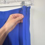 Ann Taylor Pants Women 10 Royal Blue Wide Leg Trouser Career Officecore Modest Photo 5
