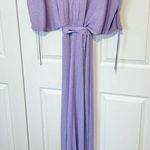 ZARA NWOT  Purple Italian Yard Wrap Dress Size Large M/L Photo 6