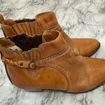 Vintage Father & Son Tan Brown Distressed Leather Old West Cowboy Boots Size 8 D Photo 0