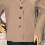 Cimmaron Dress Vintage 1990s Tan Blazer Faux Fur Collar 16P Petite Photo 2