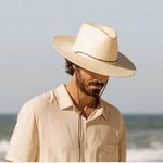 NWT Will + Bear Rider Bone White Palm Straw Hat Sz Small Photo 3