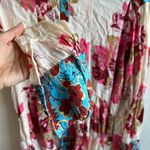 Free People  Floral Button Down Shirt - Pink, Blue, Cream Photo 8