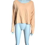 Aerie Offline Orange Cropped Long Sleeve Top Photo 0