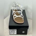 Pretty Little Thing  White Lace Up Gladiator Sandals NIB UK 5 US 7 Photo 4