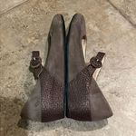 Amalfi by Rangoni Taupe Brown Suede Leather Wedge Mary Jane Shoe Womens 8.5N Size 8.5 Photo 11