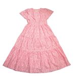 Anthropologie NWT Somerset Maxi in Raspberry Fern Print Cotton Dress L Photo 4