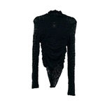 Free People Free People Day & Night Lace Long Sleeve Bodysuit Black Size XS Photo 2