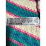 ZARA Knit Striped Halter Crop Top Multicolor Open Back Tie Size M Summer Y2K Photo 3