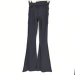 OFFLINE By Aerie Black Ribbed Pocket Foldover Flare Leggings Photo 13