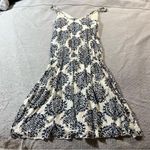 Target ⭐️Patrick Robinson for  Black White Paisley Print Smocked Dress Size Small Photo 4