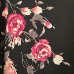 Torrid  Size 4 Black Floral Jersey Knit Skater Mini Dress Photo 3