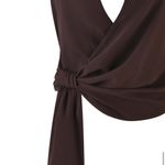 Tiger Mist  Brown Halter Wrap Top and Skirt Set Photo 3