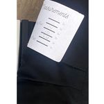 ZARA High Rise Drawstring Tapered Trousers Pants Pockets Tie Waist S Black #3096 Photo 7