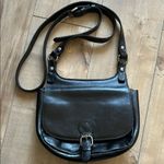 Patricia Nash  Leather Heritage London Saddle Crossbody Bag Black Photo 0