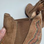 Jeffrey Campbell  FREE PEOPLE BROWN SUEDE STACKED HEEL WESTERN COWBOY BOOTS 9 Photo 6