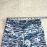 Lululemon ‎ Inspire Crop II Leggings Blue Multicolor Print Size 4 Photo 3
