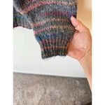 t.la Long Sleeve Open Front Oversized Cardigan Sweater Rainbow Women's Size XL Gray Photo 2