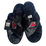 Arizona Cardinals Crisscross Women’s Slippers Size XL‎ Black Photo 0