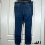 Free People  Destroyed Reagan Button Fly Denim Blue Ankle Jeans Size 30 EUC #0704 Photo 5