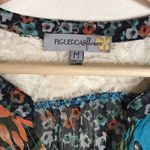 Anthropologie Figueroa & Flower Sheer Floral V-neck Long-sleeved sheer Blouse size medium boho Photo 4