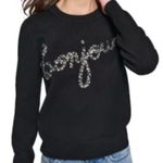 Karl Lagerfeld  PARIS crewneck sweater with Bonjour Size Medium $99 Photo 0