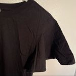 Abound  Cropped T-Shirt Wide Flutter Sleeve Black Photo 4