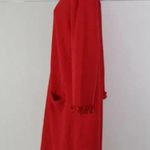 Tabitha Webb  Womens Red Shift Dress Size Medium 3/4 Ruffled Sleeves Pullover Photo 4