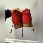 Hush Puppies  Cyra Catelyn Suede Chukka Boots Booties Hippie Boho Rust Orange 7.5 Photo 4