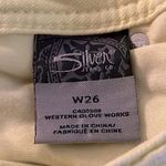 Silver Jeans Suki Capri Womens Pale Yellow Denim Pants Pockets 26 L4016SCLW13 Photo 7