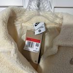 Nike  Women’s Cream Sherpa Fleece Zip Jacket | NWT | Size L Photo 3