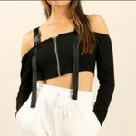 Waisted buckle crop top Black Size undefined Photo 1
