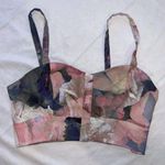 Kindred XS We Are‎  Watercolor Floral Crop Bra Top Photo 0