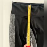 Strut this Strut-This Black and Heather Charcoal Gray Leggings with Side Mesh in Size OS Photo 4