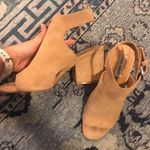 Steve Madden Tan Peep Toe Booties  Photo 0