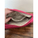 Loft Belt Bag Small Deep Pink Convertible Crossbody Strap Canvas Quilted Puff Photo 6