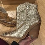 Sam Edelman Iris Studded Western Boot in Gold Photo 13