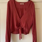 Flynn Skye Plunging Long Sleeve Top Photo 1